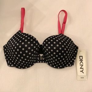 Super cute DKNY Polka Dot Demi Bra - size 30DD